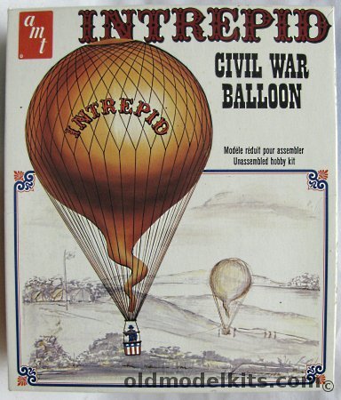 AMT 1/57 Intrepid Civil War Balloon - With Aeronaut Thaddeus Lowe, T571 plastic model kit